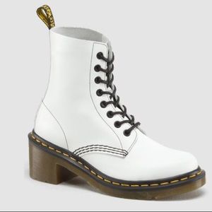 Dr Martens White Clemency Boots